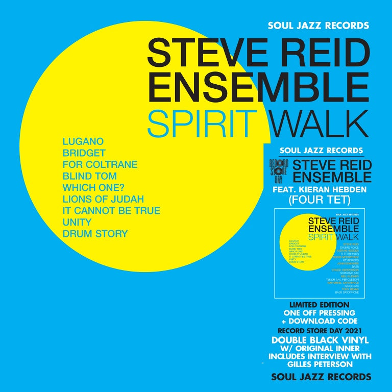 STEVE REID ENSEMBLE FEAT. KIERAN HEBDEN - SPIRIT WALK VINYL (SUPER LTD. ED. 'RECORD STORE DAY' 2LP)