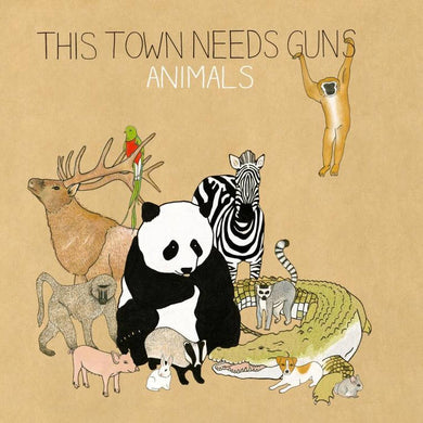 THIS TOWN NEEDS GUNS - ANIMALS  VINYL RE-ISSUE (SUPER LTD. ED. BLUE & GREEN GALAXY)