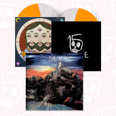 TUBELORD - OUR FIRST AMERICAN FRIENDS / TEZCATLIPOCA VINYL (SUPER LTD. ED. HALF&HALF ORANGE/CLEAR 2LP HAND-NUMBERED)