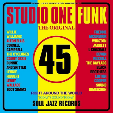 SOUL JAZZ RECORDS PRESENT - STUDIO ONE FUNK (VARIOUS ARTISTS) VINYL (LTD. 18TH ANN. ED. RED 2LP GATEFOLD)
