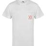 White pocket tee
