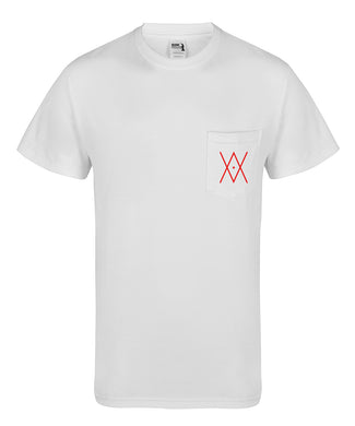 White pocket tee