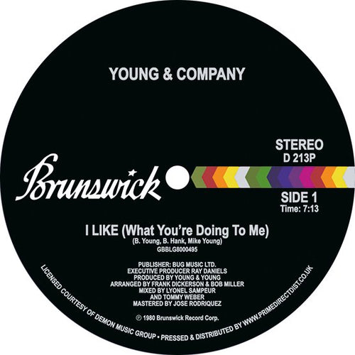 YOUNG & COMPANY - I LIKE (WHAT YOU'RE DOING TO ME) VINYL (SUPER LTD. ED. 'RECORD STORE DAY' 12