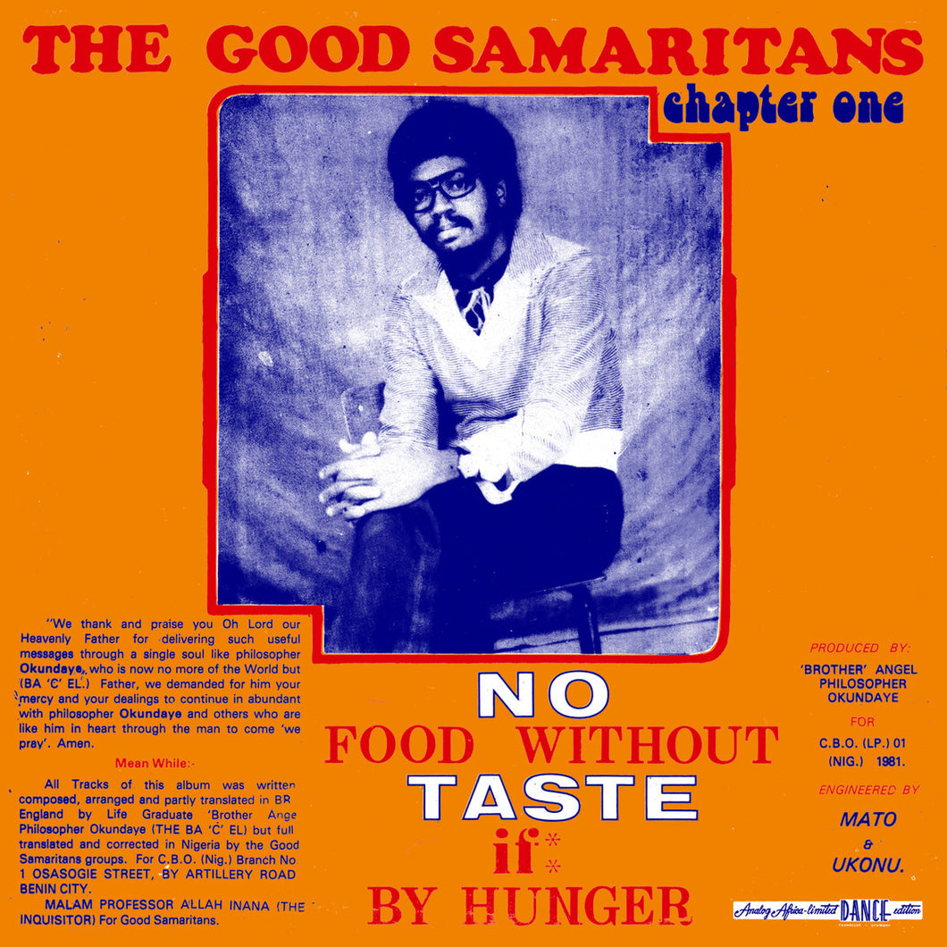 THE GOOD SAMARITANS - NO FOOD WITHOUT TASTE IF BY HUNGER VINYL (LTD. ED. ORANGE)